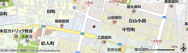 秋田県由利本荘市大門72周辺の地図