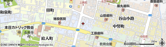 秋田県由利本荘市大門64周辺の地図