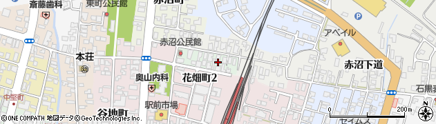 秋田県由利本荘市赤沼下道周辺の地図