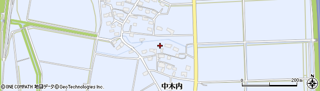 秋田県大仙市角間川町中木内165周辺の地図