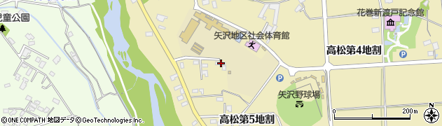 岩手県花巻市高松（第５地割）周辺の地図