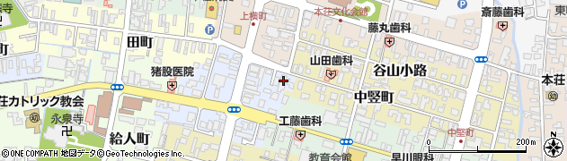 秋田県由利本荘市大門76周辺の地図