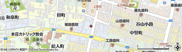 秋田県由利本荘市大門43周辺の地図