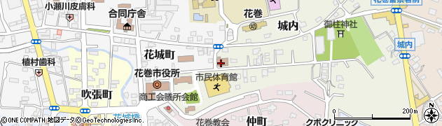 盛岡地方検察庁　花巻支部周辺の地図