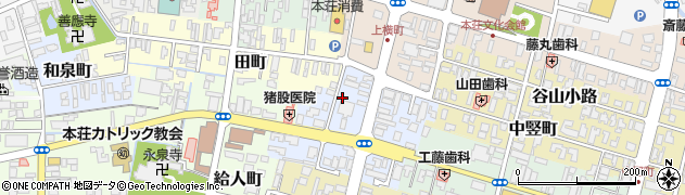 秋田県由利本荘市大門32周辺の地図