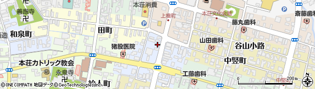 秋田県由利本荘市大門41周辺の地図