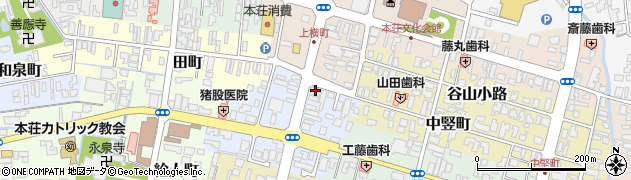 秋田県由利本荘市大門58周辺の地図