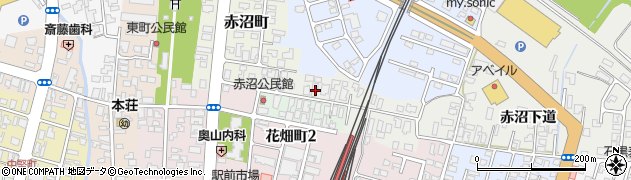 秋田県由利本荘市出戸町（赤沼下道）周辺の地図