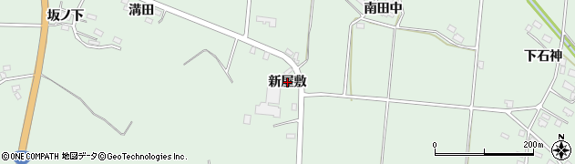 秋田県美郷町（仙北郡）金沢（新屋敷）周辺の地図