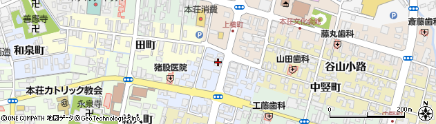 秋田県由利本荘市大門40周辺の地図