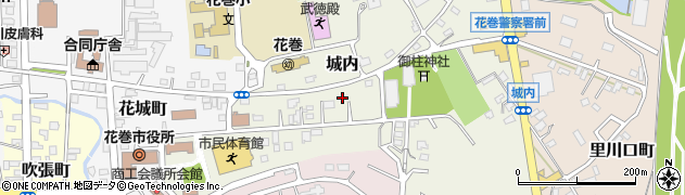 岩手県花巻市城内8周辺の地図