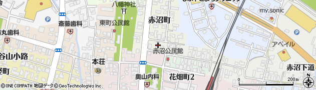 秋田県由利本荘市赤沼町35周辺の地図