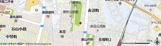 秋田県由利本荘市赤沼町98周辺の地図
