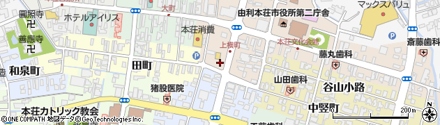 秋田県由利本荘市本荘46周辺の地図