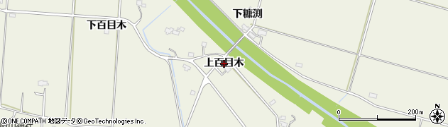 秋田県美郷町（仙北郡）金沢西根（上百目木）周辺の地図