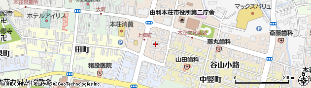 秋田県由利本荘市本荘105周辺の地図