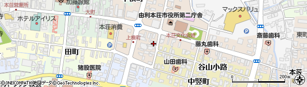 秋田県由利本荘市本荘104周辺の地図