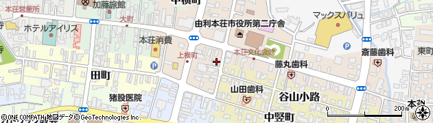 秋田県由利本荘市本荘118周辺の地図