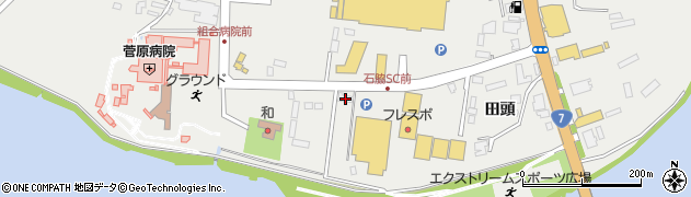 秋田県由利本荘市石脇田中73周辺の地図