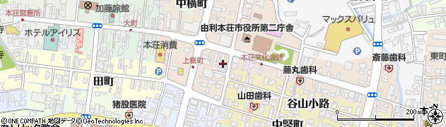 秋田県由利本荘市本荘123周辺の地図