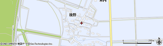 秋田県大仙市角間川町（木内）周辺の地図