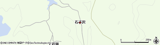 秋田県由利本荘市土谷（石子沢）周辺の地図