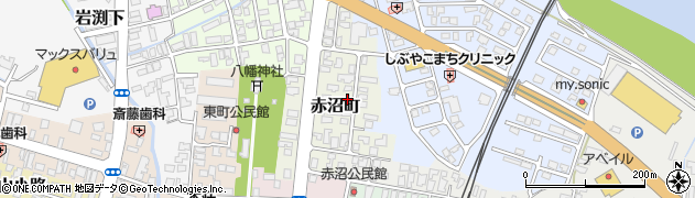 秋田県由利本荘市赤沼町65周辺の地図