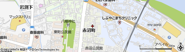 秋田県由利本荘市赤沼町67周辺の地図