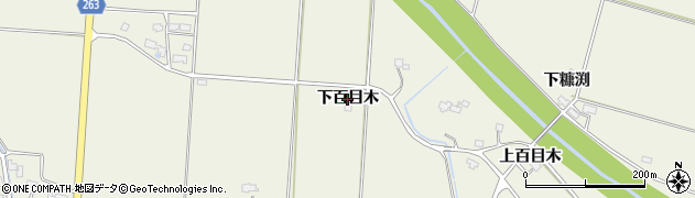 秋田県美郷町（仙北郡）金沢西根（下百目木）周辺の地図