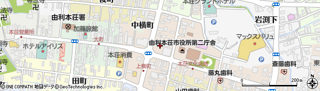 秋田県由利本荘市本荘81周辺の地図