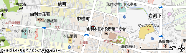 秋田県由利本荘市本荘76周辺の地図