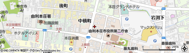 秋田県由利本荘市本荘75周辺の地図