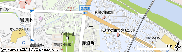 秋田県由利本荘市赤沼町86周辺の地図