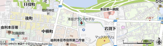 株式会社本荘グランドホテル　宴会部周辺の地図
