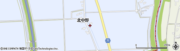 秋田県大仙市角間川町（西葛野）周辺の地図