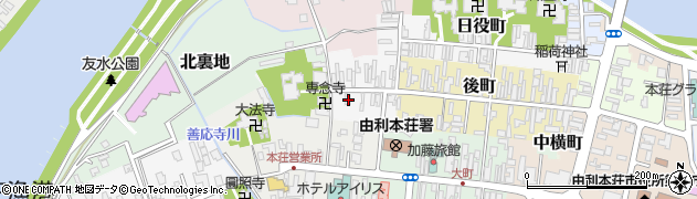 秋田県由利本荘市猟師町11周辺の地図