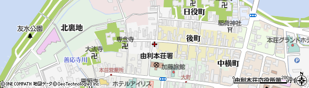 秋田県由利本荘市猟師町1周辺の地図