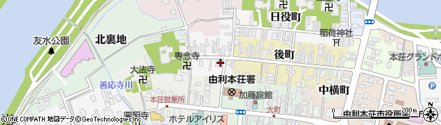 秋田県由利本荘市猟師町5周辺の地図