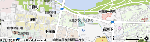 秋田県由利本荘市巣組周辺の地図
