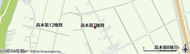 岩手県花巻市高木（第７地割）周辺の地図