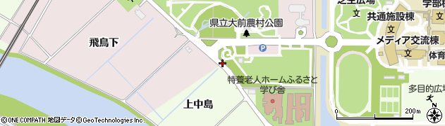 秋田県由利本荘市川口大覚周辺の地図