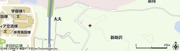 秋田県由利本荘市土谷（新助沢）周辺の地図