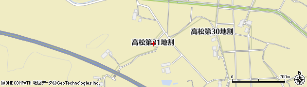 岩手県花巻市高松第３１地割周辺の地図