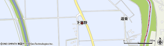 秋田県大仙市角間川町（下葛野）周辺の地図