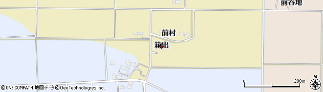 秋田県美郷町（仙北郡）境田（箱出）周辺の地図