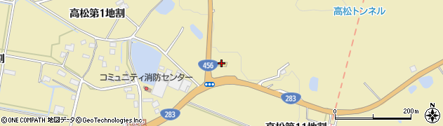 ファミリーマート花巻高松店周辺の地図