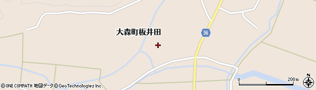 秋田県横手市大森町板井田（西百目木）周辺の地図