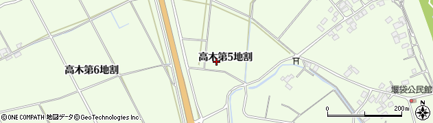岩手県花巻市高木第５地割周辺の地図