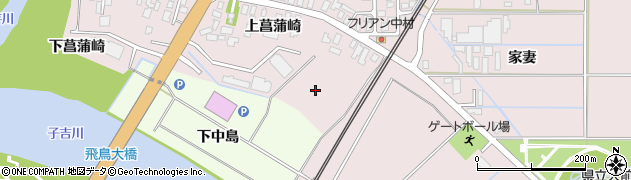 秋田県由利本荘市川口（飛鳥下）周辺の地図