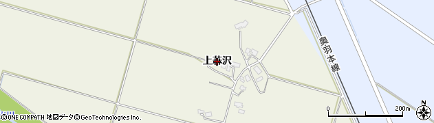 秋田県美郷町（仙北郡）金沢西根（上菻沢）周辺の地図